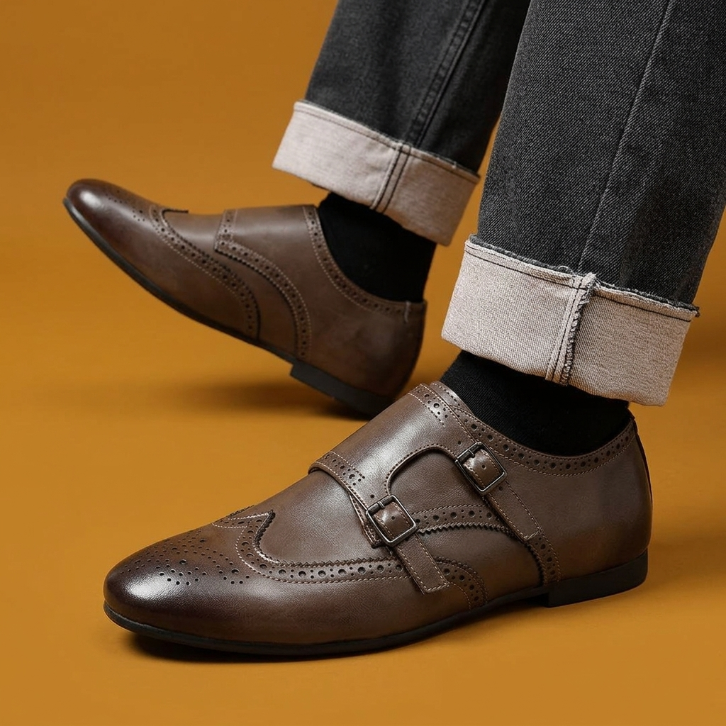 Franklin Double-Buckle Brogues