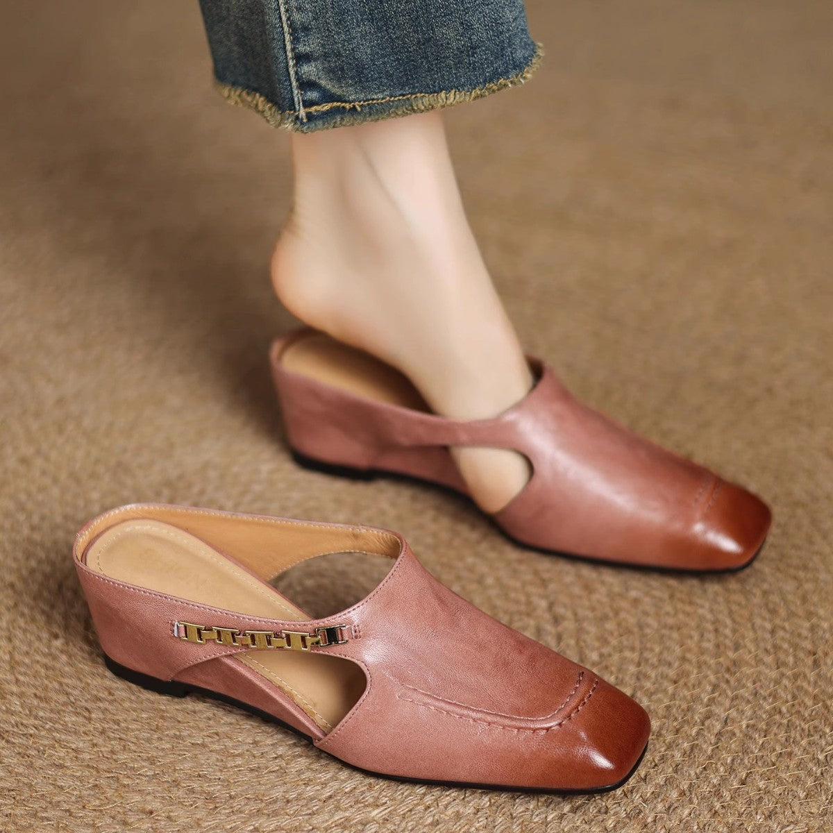 Amelia Leather Flats