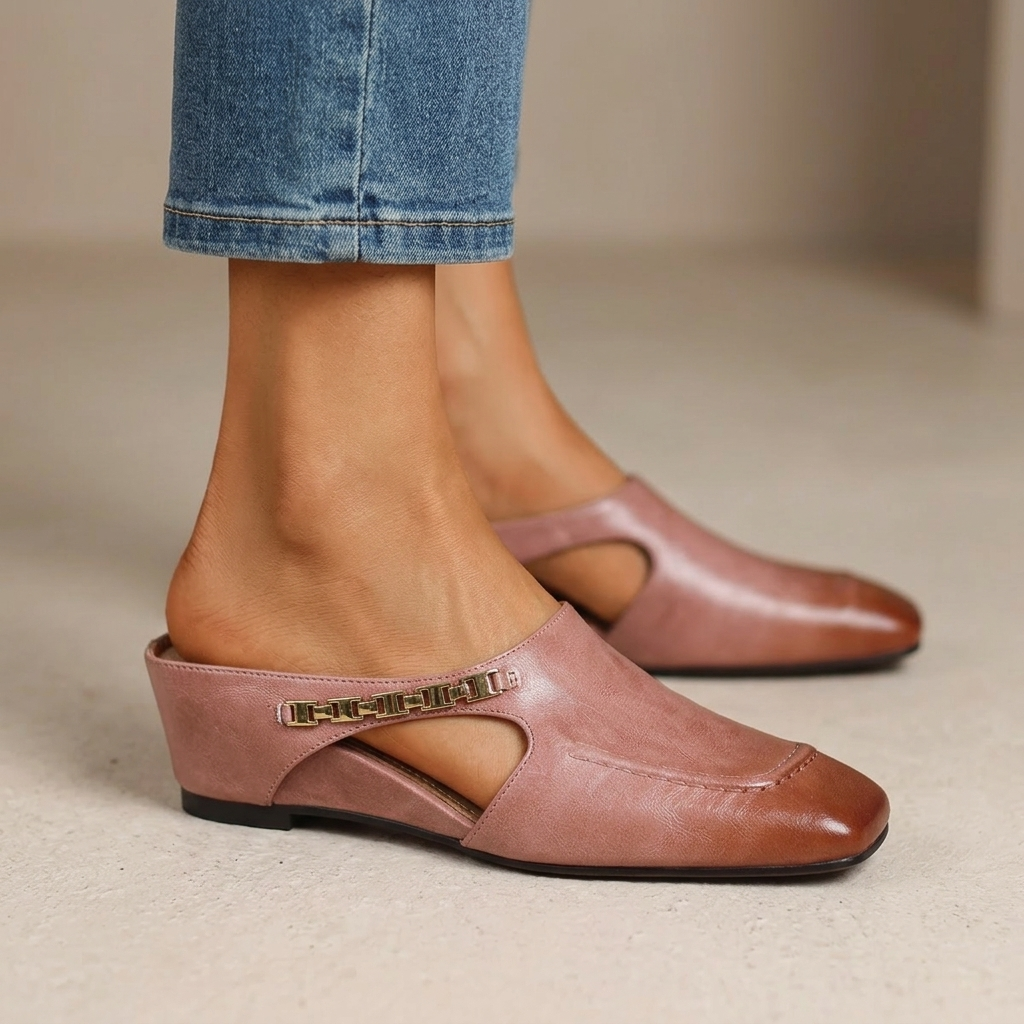 Amelia Leather Flats