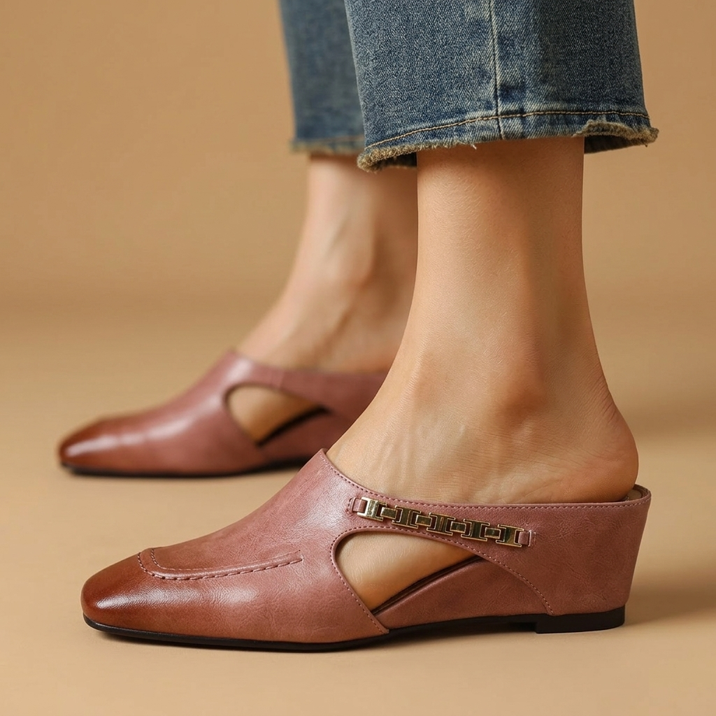 Amelia Leather Flats