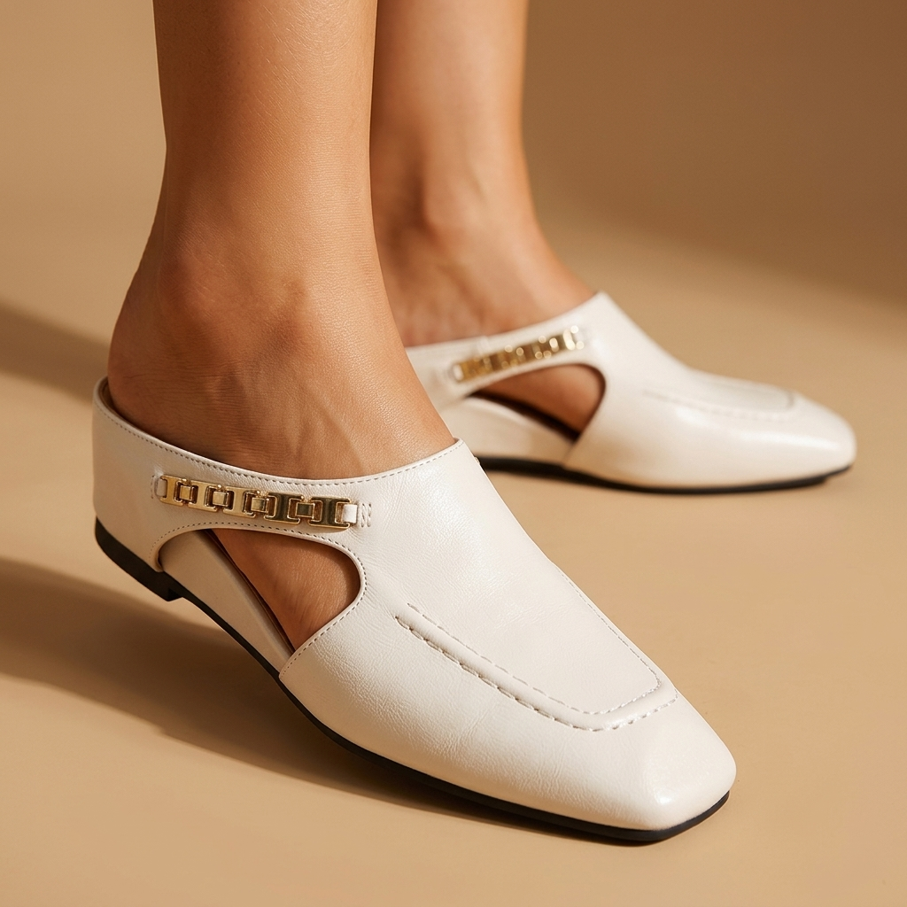 Amelia Leather Flats