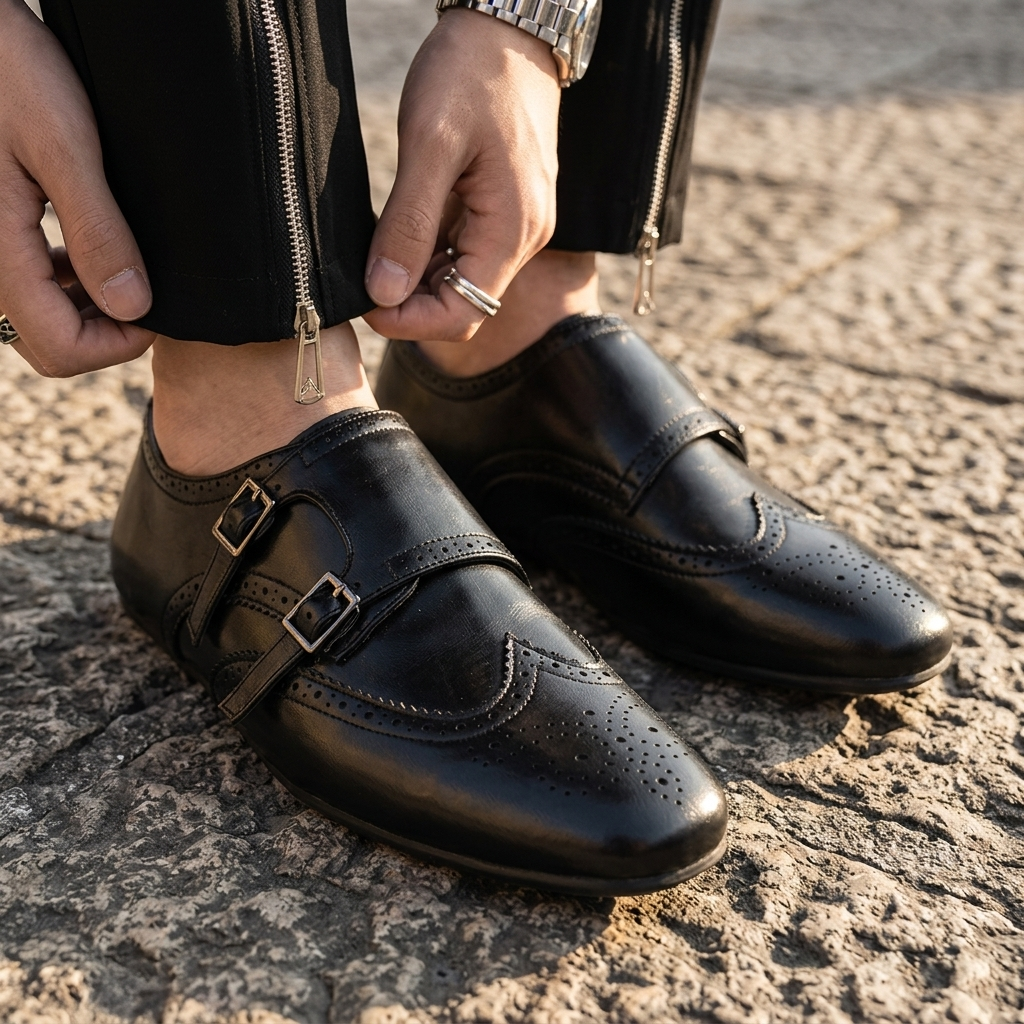 Franklin Double-Buckle Brogues