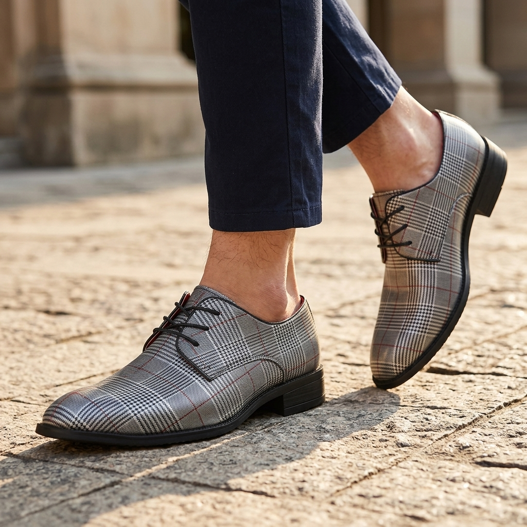 Lincoln Plaid Dress Shoes