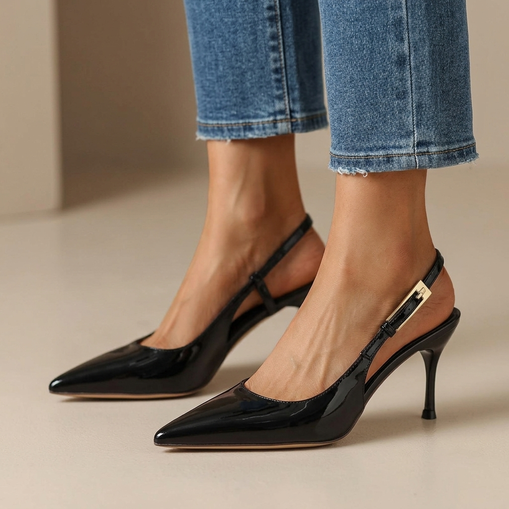 Celeste Pointed Slingback Heels