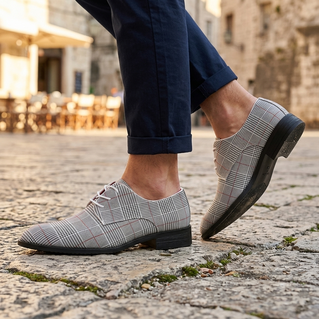 Lincoln Plaid Dress Shoes