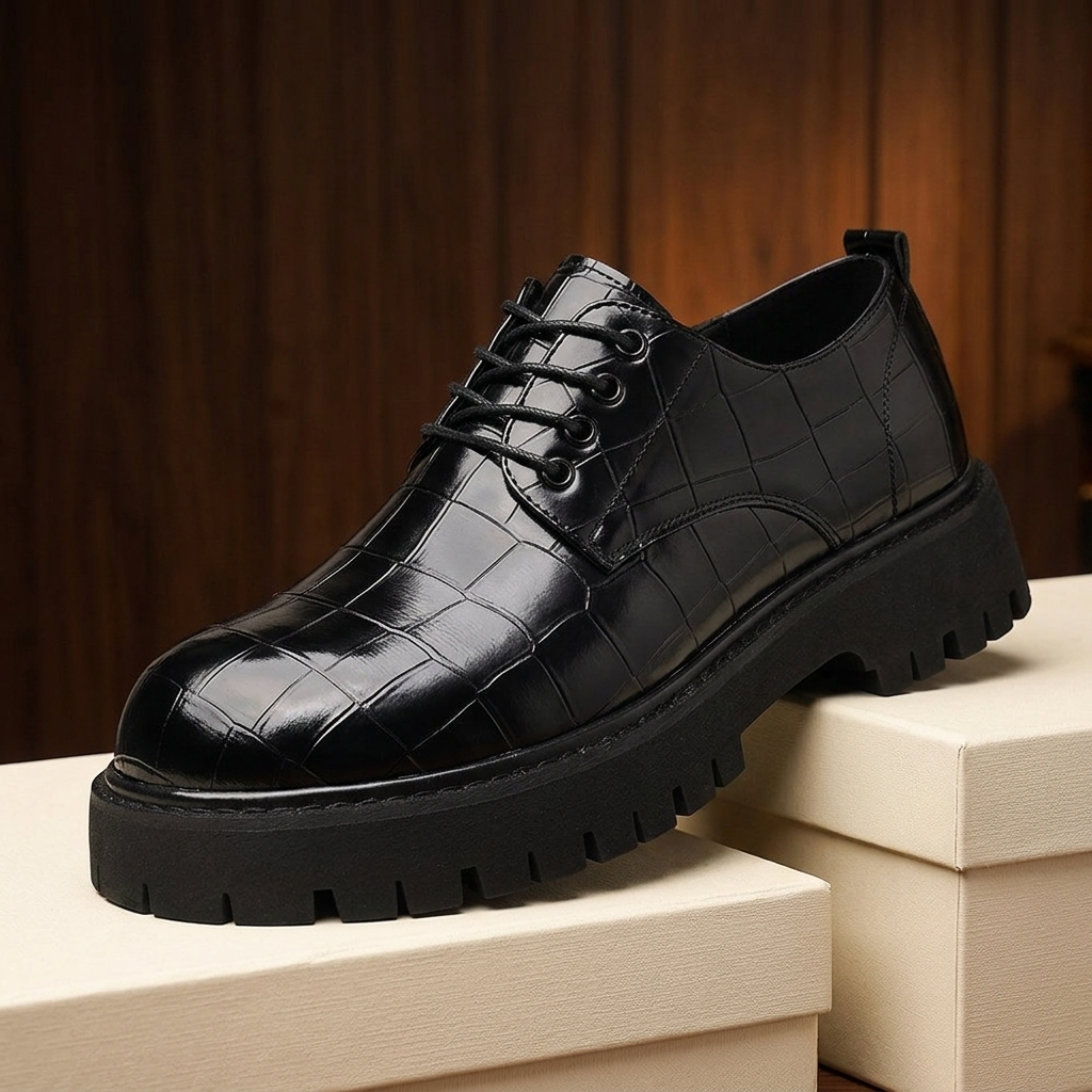Preston Leather Lug Derbies