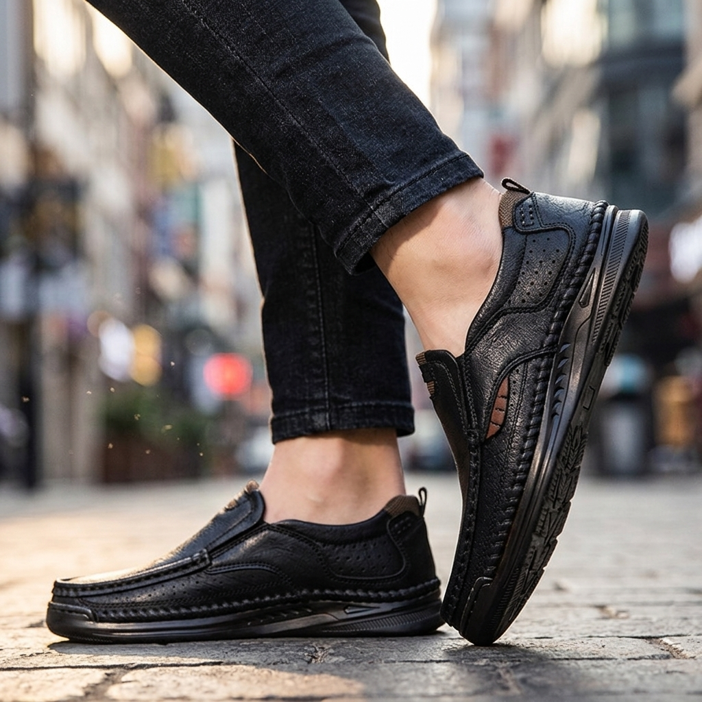 Atlas Leather Slip-Ons