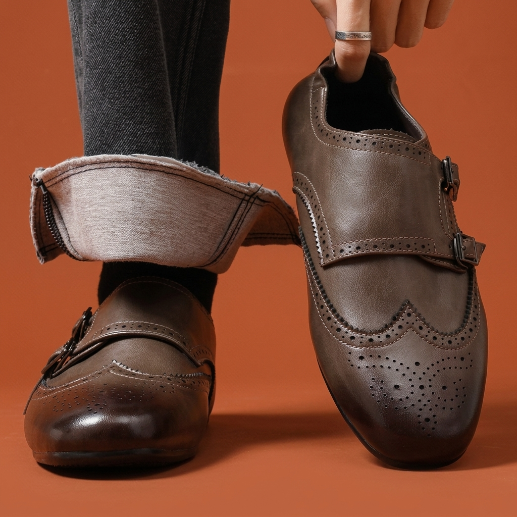 Franklin Double-Buckle Brogues