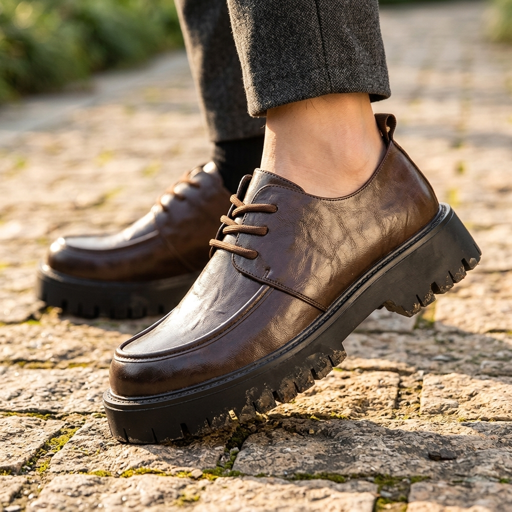 Callahan Leather Lug Derbies