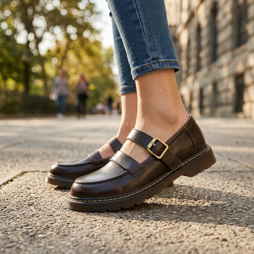 Camille Leather Derbies