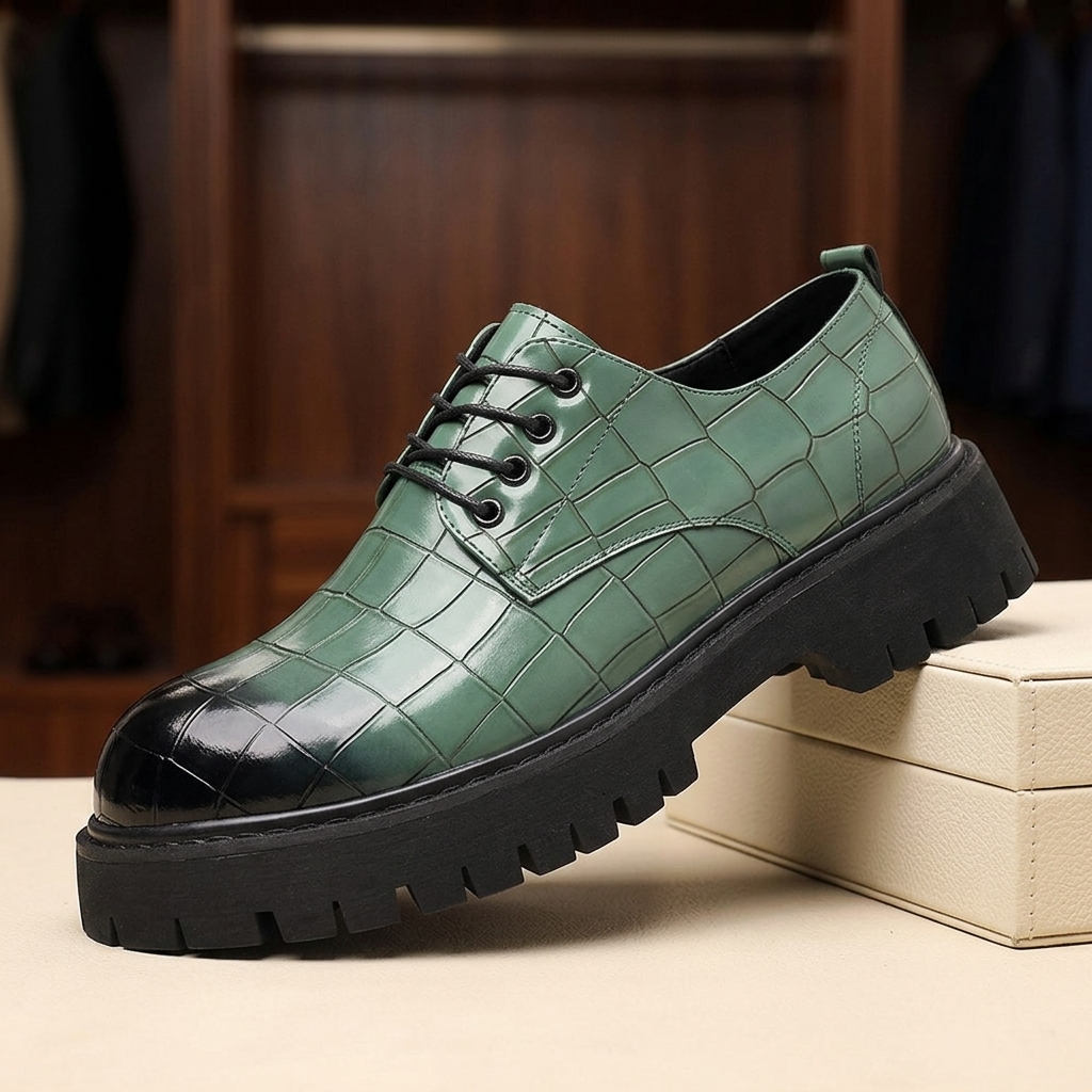 Preston Leather Lug Derbies
