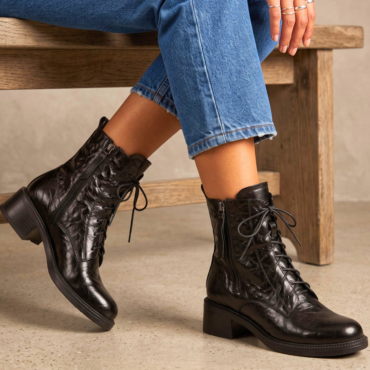 Adeline Genuine Leather Boots
