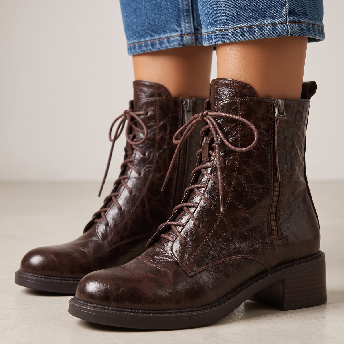 Adeline Genuine Leather Boots