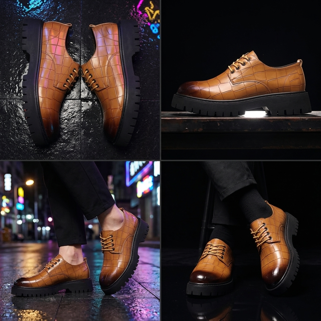 Preston Leather Lug Derbies