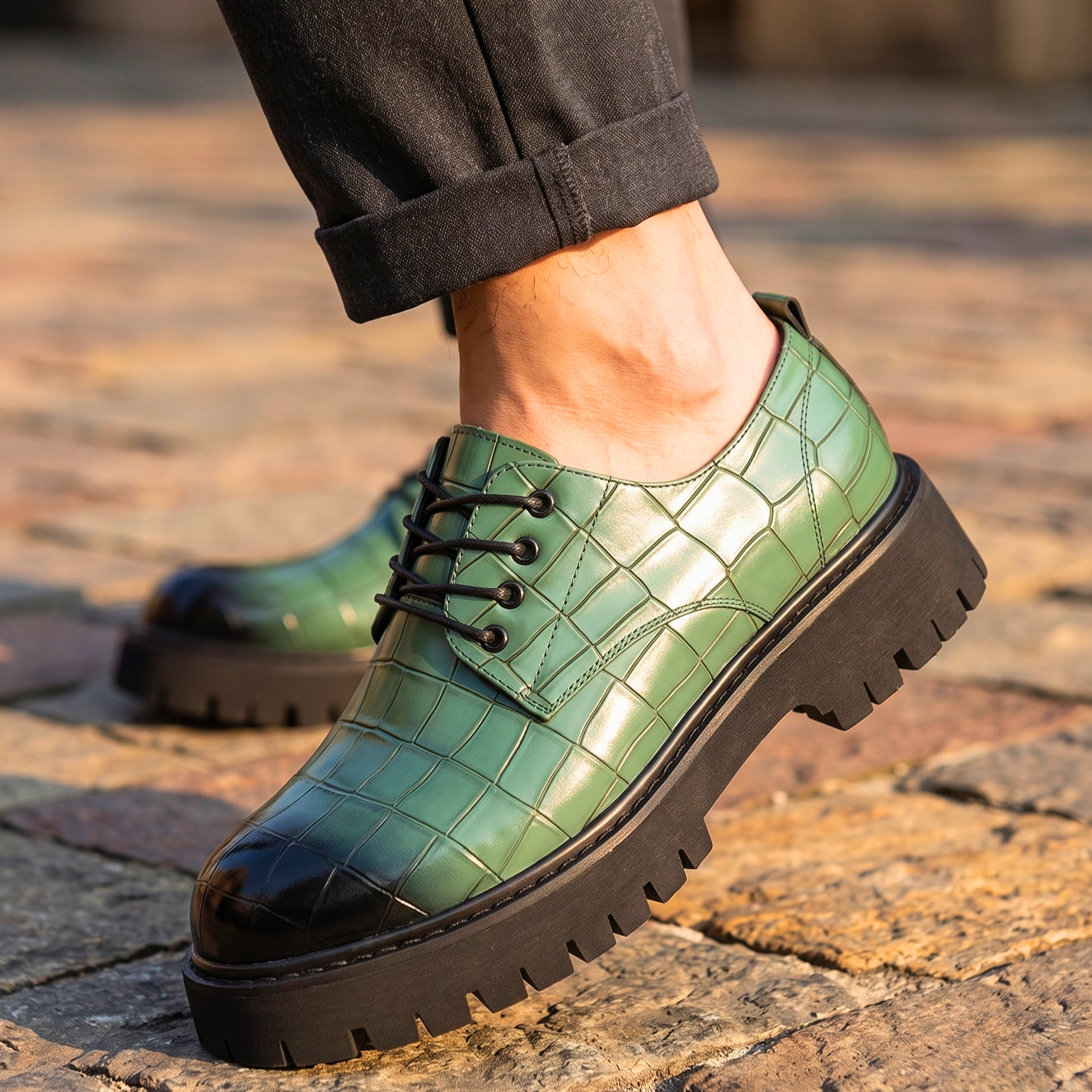 Preston Leather Lug Derbies