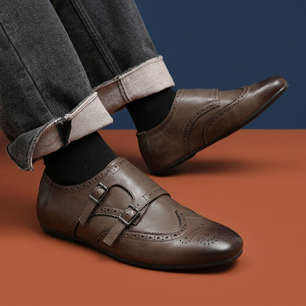 Franklin Double-Buckle Brogues