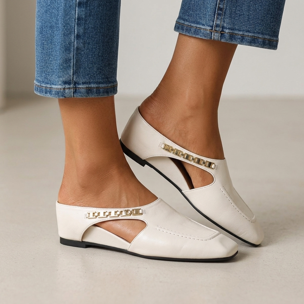 Amelia Leather Flats