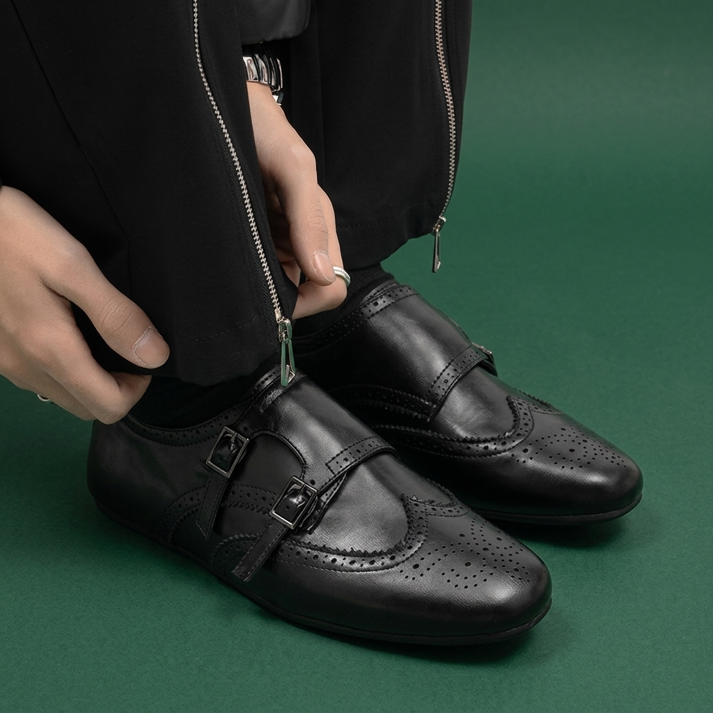 Franklin Double-Buckle Brogues