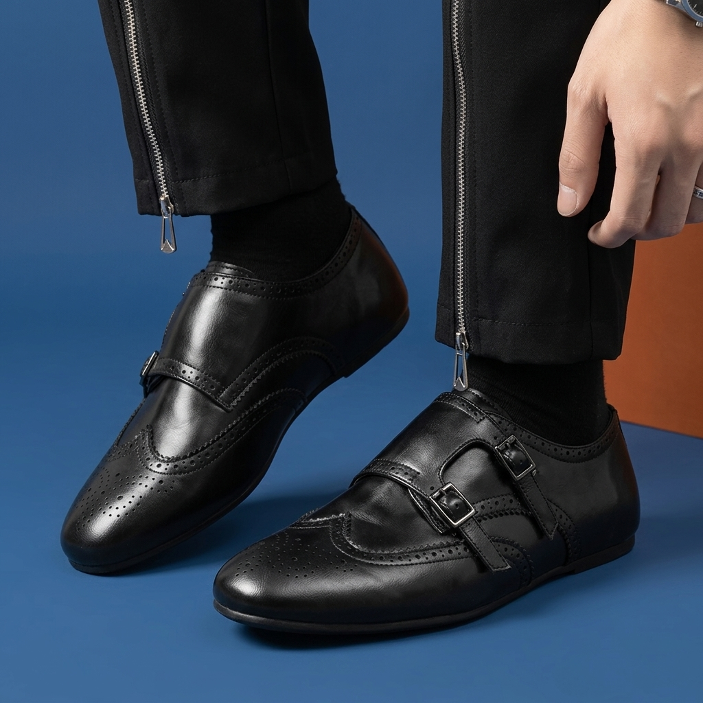 Franklin Double-Buckle Brogues