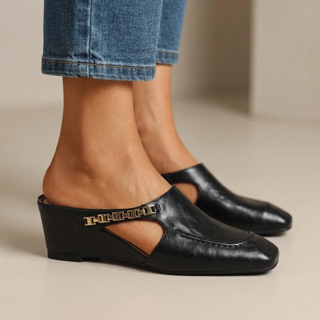 Amelia Leather Flats