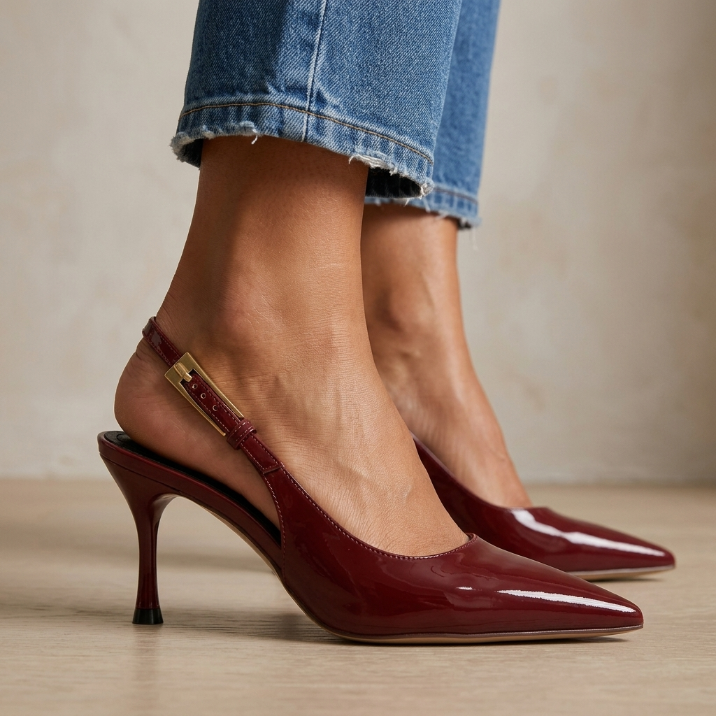 Celeste Pointed Slingback Heels