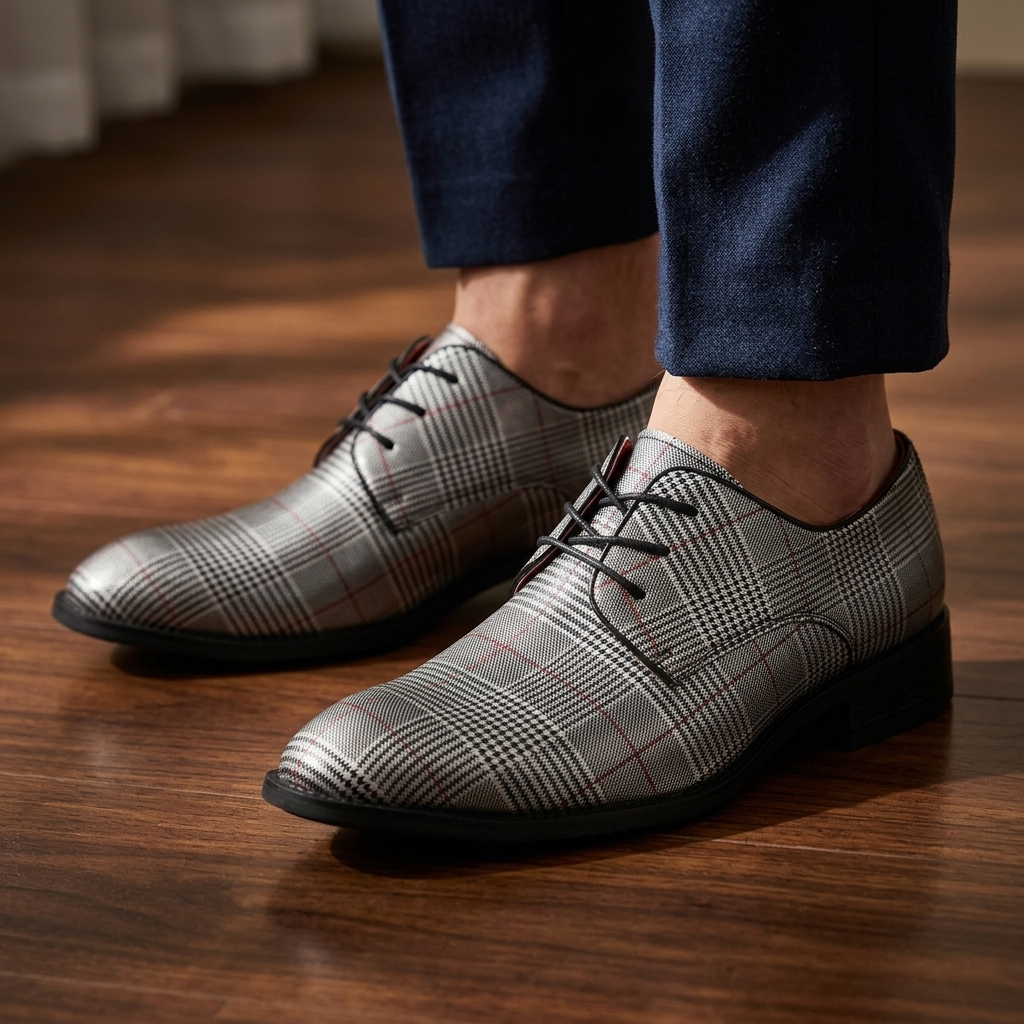 Lincoln Plaid Dress Shoes