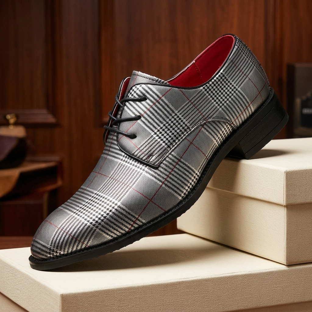 Lincoln Plaid Dress Shoes