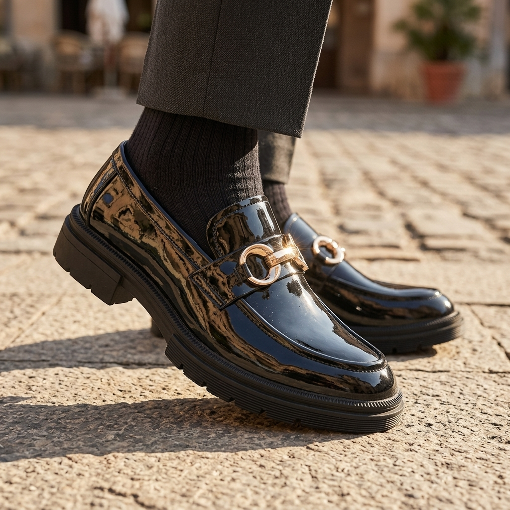 Kingston Retro Leather Loafers