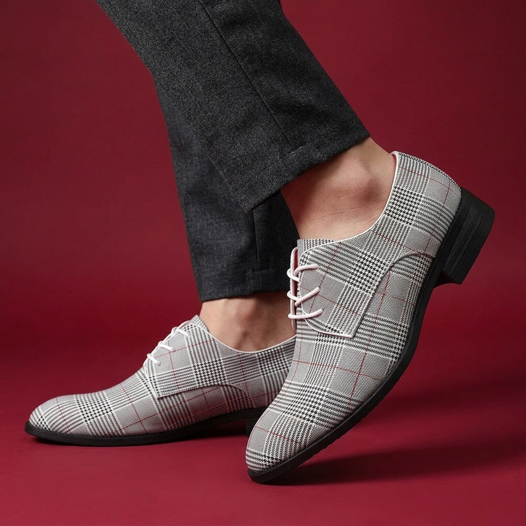 Lincoln Plaid Dress Shoes