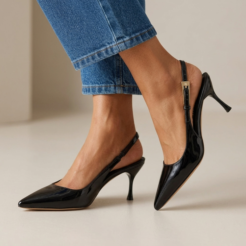 Celeste Pointed Slingback Heels
