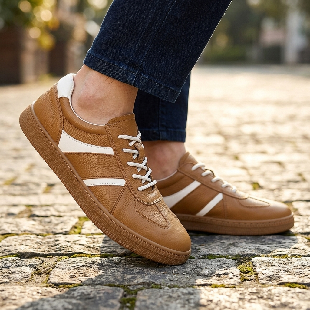Calder Genuine Leather Sneakers