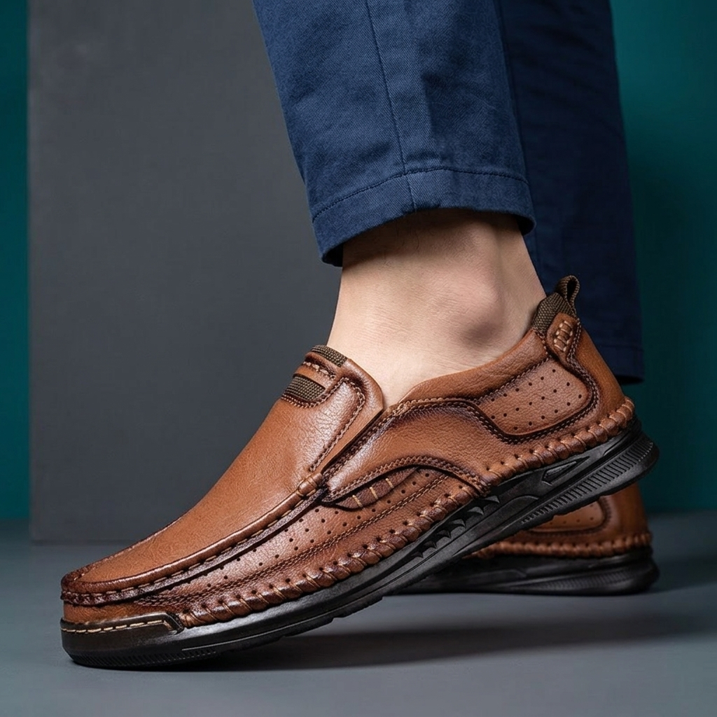 Atlas Leather Slip-Ons