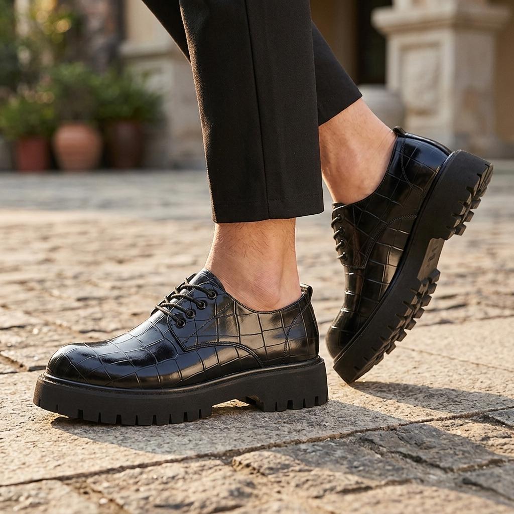 Preston Leather Lug Derbies