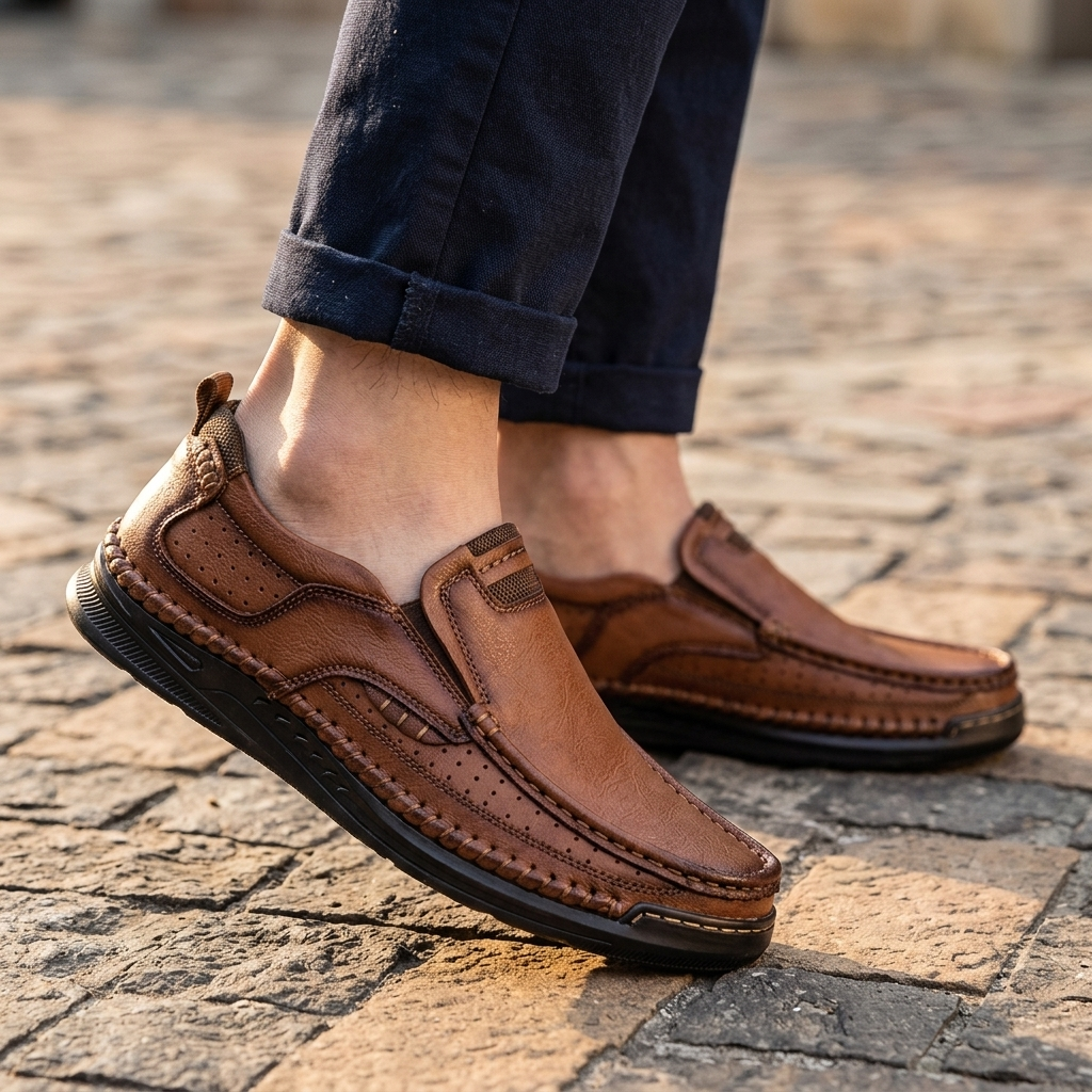 Atlas Leather Slip-Ons