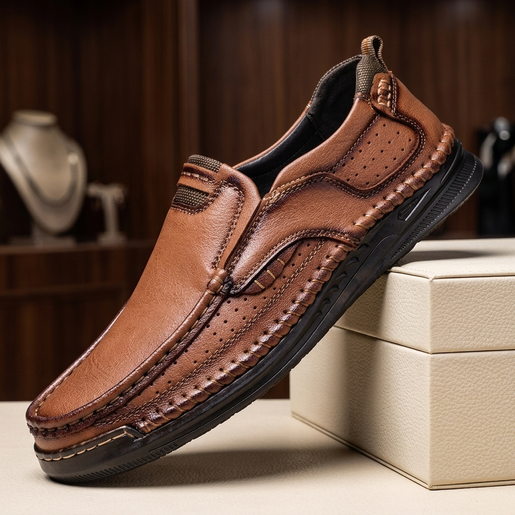 Atlas Leather Slip-Ons