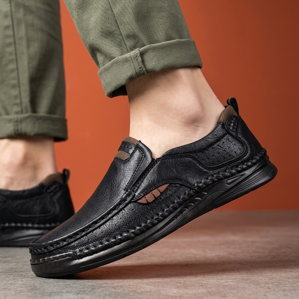 Atlas Leather Slip-Ons