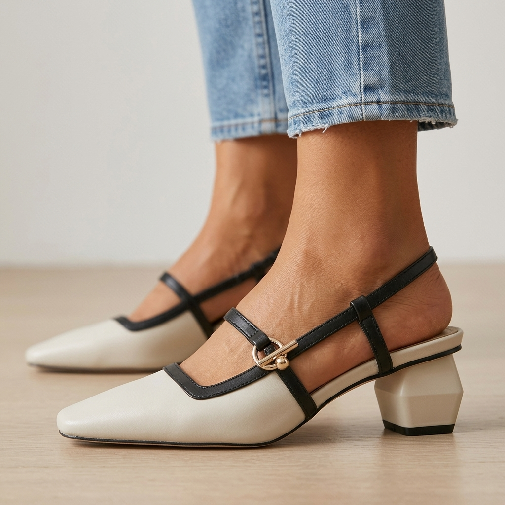Elise Slingback Sculpted Heels