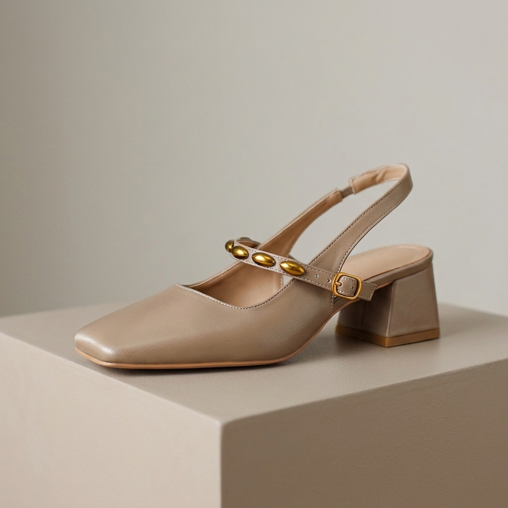 Aurelia Slingback Block Heels