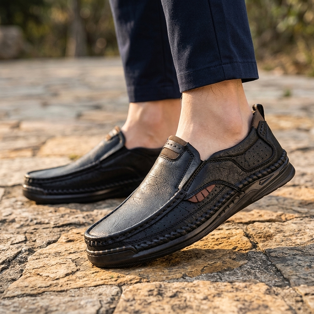 Atlas Leather Slip-Ons