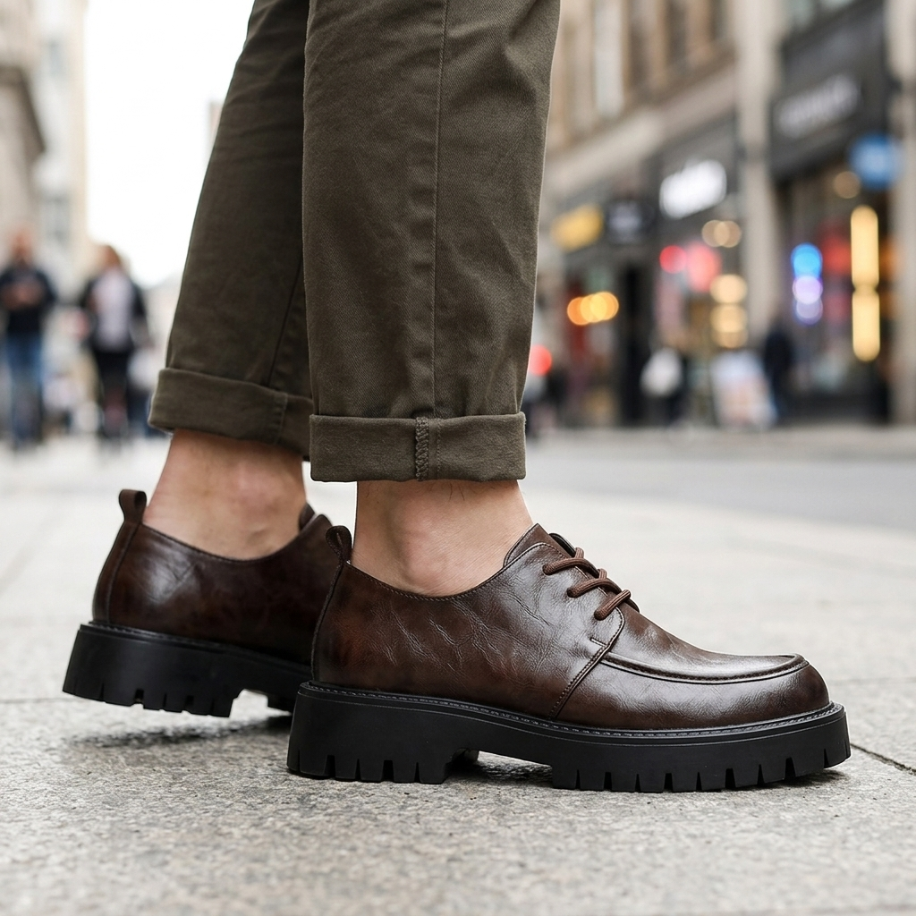 Callahan Leather Lug Derbies