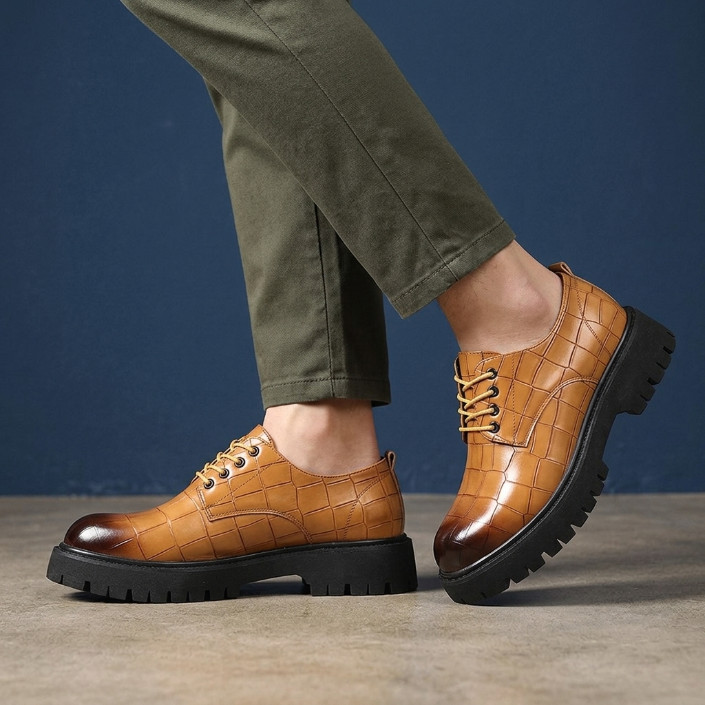 Preston Leather Lug Derbies