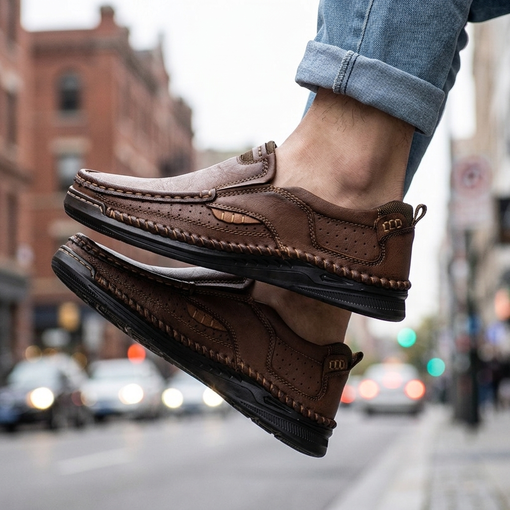 Atlas Leather Slip-Ons