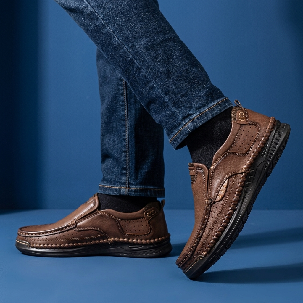 Atlas Leather Slip-Ons