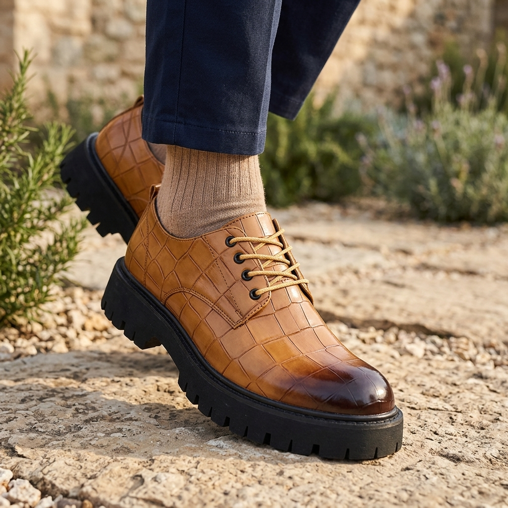 Preston Leather Lug Derbies
