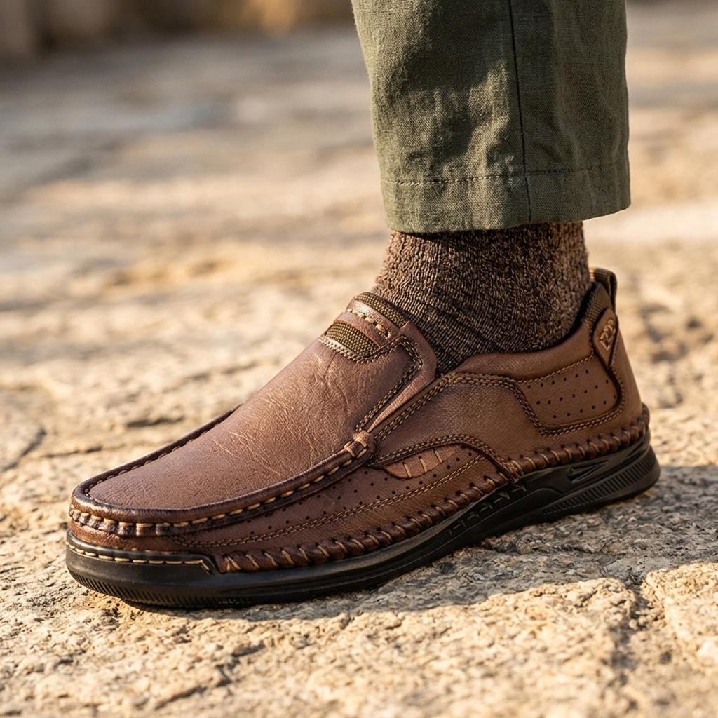 Atlas Leather Slip-Ons