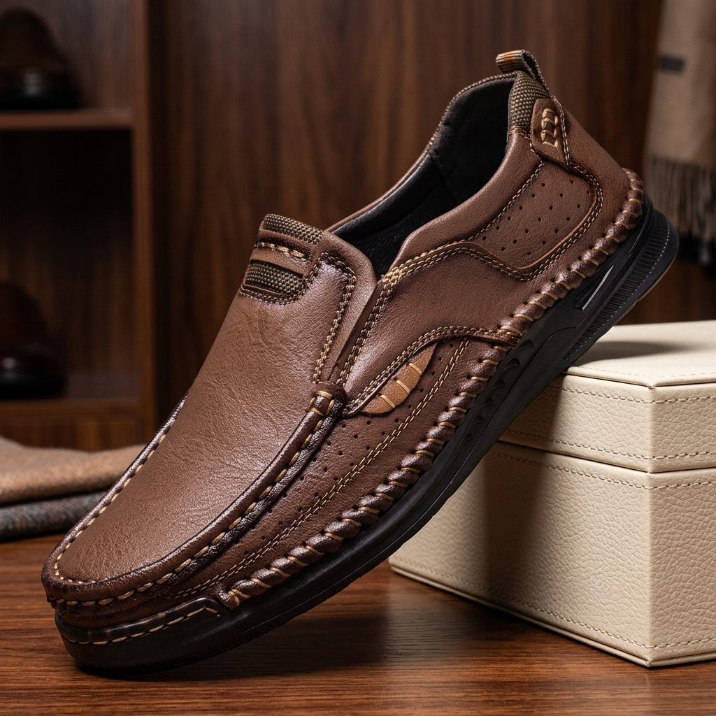 Atlas Leather Slip-Ons